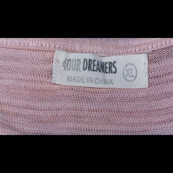 Pink sleeveless sheer 4dreamers tank top - Picture 6 of 8